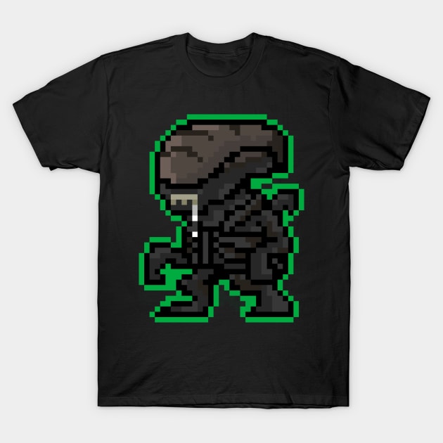 Pixel Alien T-Shirt by RetroPixelWorld